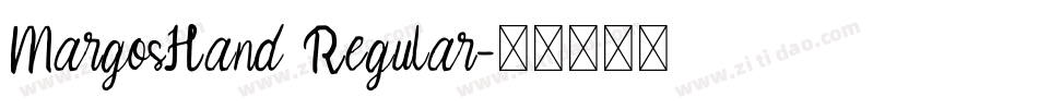 MargosHand Regular字体转换